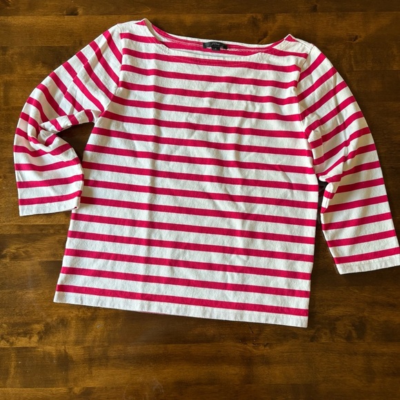 J. Crew Red and White Striped Top - Picture 6 of 6